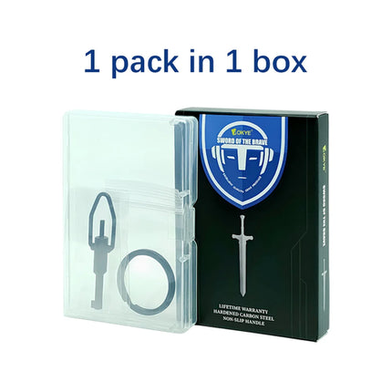 AK-03B mini handcuff key, made of high carbon steel, with key ring,