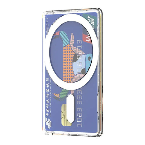 Magnetic Clear Wallet Plastic Strong Adsorption  Case Portable Card
