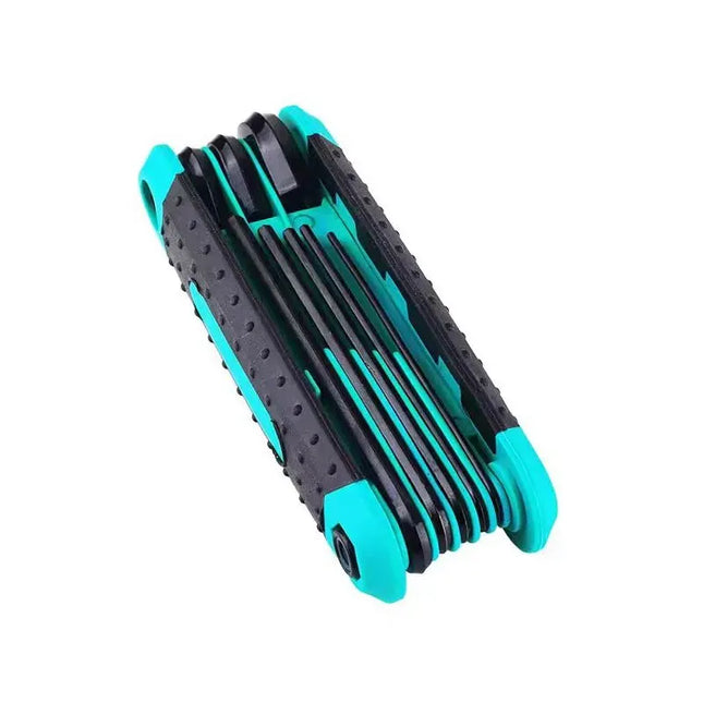 8pcs Portable Folding Socket Wrench Set Mini Inner Hexagon Socket