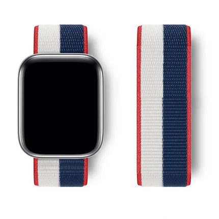 Nylon Loop For Apple Watch Band 44mm 40mm 45mm 41mm 42mm 38/45 mm