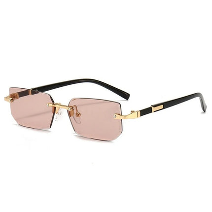 Retro Korean Sunglasses Seaside Frameless Eyeglasse Anti UV400