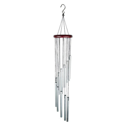 1piece 12 Tubes Aluminum Alloy Wind Chimes with Hook Gold/silver Bells