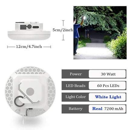 Rechargeable Powerful Light Camping Lantern with Magnet Strong Light