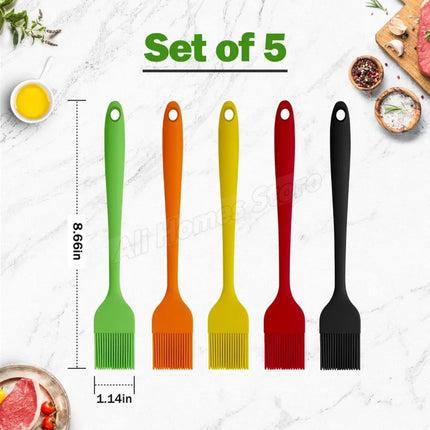 5/3/2/1pcs Silicone Kitchen Brush Basting Pastry Brush Cooking