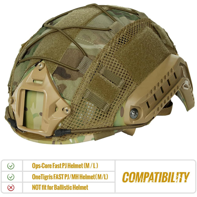 Tactical Helmet Cover for Fast Helmet Multi-Camo Helmet Cover