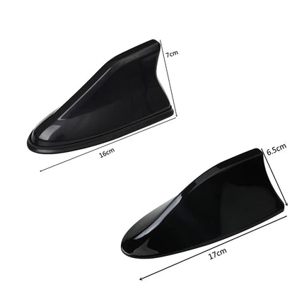 Universal Carbon Fiber Look Car Roof Top Mount Shark Fin Aerial