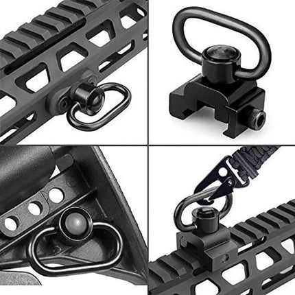 Tactical Strap Gun Sling Swivel Buckle Heart Shaped Ring Quick Release