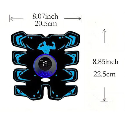 USB Rechargeable Electric Abdominal Massager Wireless LCD Display