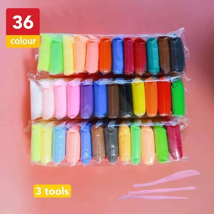 36 Colors Air Dry Clay Set, Ultralight Plastic Clay With Sculpting