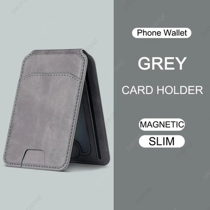 Card Wallet Phone Stand PU Leather Magnetic Card Holder  Phone Cases
