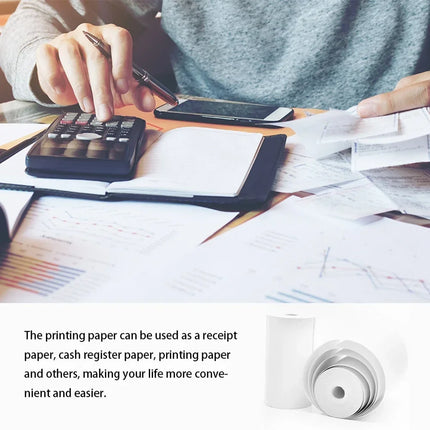 10Rolls 57x25 MM Thermal Paper White Children Camera Instant Print