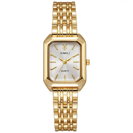 Fashionable Classic Five Bead Bracelet Watch Square Women's Fashion