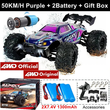 4WD 1:16 80KM/H Super Brushless 50KM/H Brushed RC Car 4x4 Off Road