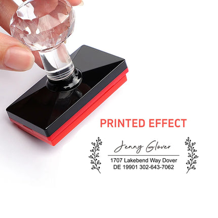 Custom Laser Address Stamp Set - Personalized Wedding & Office Gifts,