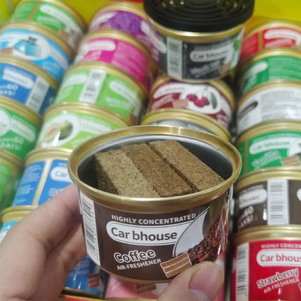 Car Flavoring Car Air Fresheners Perfume Canned Wood Blocks Coffee