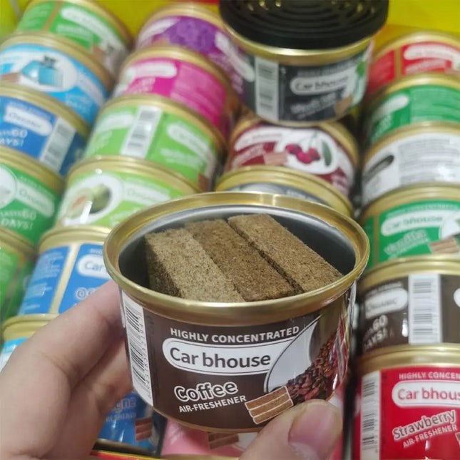 Car Flavoring Car Air Fresheners Perfume Canned Wood Blocks Coffee
