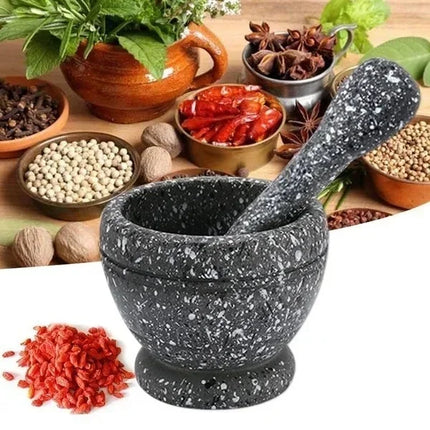 Kitchen Small Cooking Tools Resin Mortar Pestle Set Garlic Herb Spice