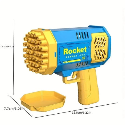 40 Hole Rocket Launcher Handheld Portable Electric Automatic Bubble
