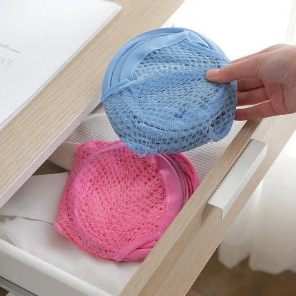 Foldable Color Mesh Clothes Dirty Clothes Basket Household Mesh Dirty