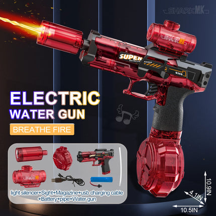 New Electric Water Gun With light Sprays Flame Effect Continuously