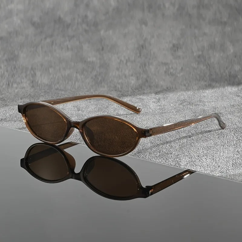 1 Pair of Y2K Style Classic Oval Frame Men's and Women's Fashionable