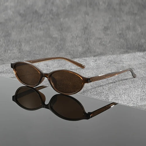 1 Pair of Y2K Style Classic Oval Frame Men's and Women's Fashionable