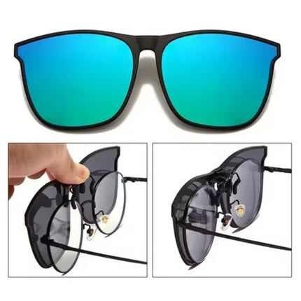 Polarized Clip on Sunglasses Men Photochromic Car Driver Goggles Night