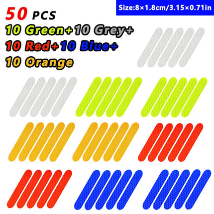 Car Wheel Hub Reflective Stripes Door Safety Opening Warning Sticker