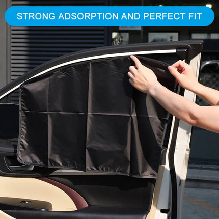 Magnetic Car Sunshade UV Protection Curtains Sun Shield Cover Double