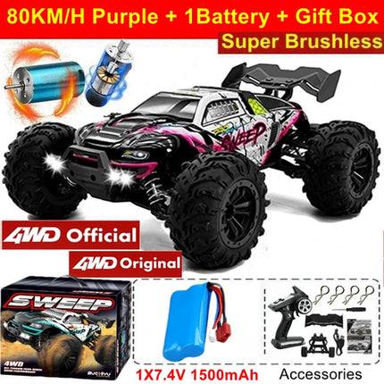 4WD Remote Control Car Off Road 4x4 RC High Speed Buggy Truck Super