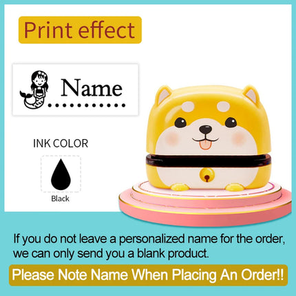 Personalized Children Name Stamp - Engraved Waterproof Seal for