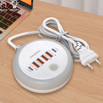 50W USB Charger Multi Ports Power Strip Socket Fast Charging Travel