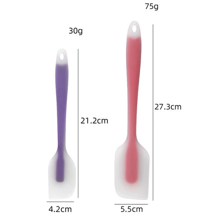 Silicone Cake Scraper Translucent Non-Stick Cake Cream Spatula Kitchen
