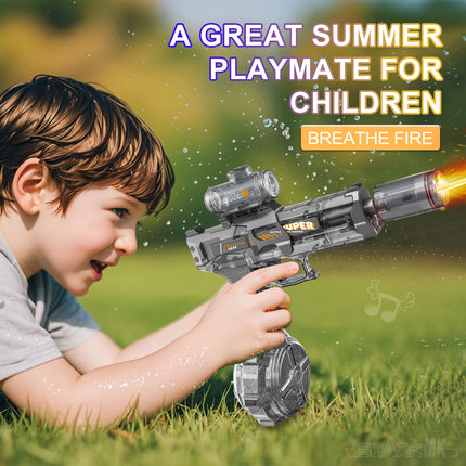 New Electric Water Gun With light Sprays Flame Effect Continuously