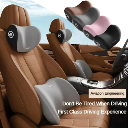 Car Headrest Lumbar Support Memory Cushion Foam Vertebral Lumbar Auto