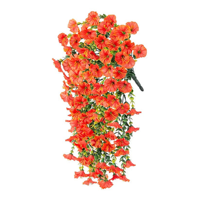 Simulation eucalyptus morning glory wall hanging artificial green