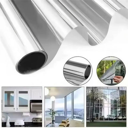 Silver Sunscreen Insulation Film Glass Sticker Anti-Peeping Anti-Light
