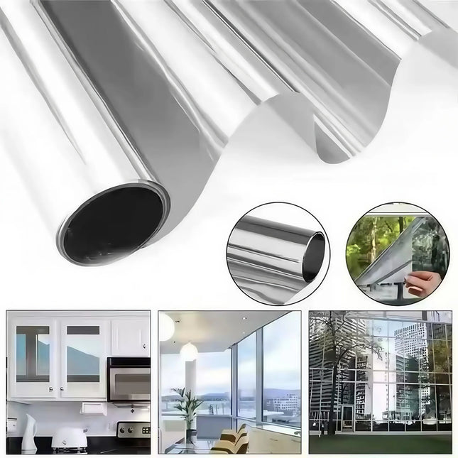 Silver Sunscreen Insulation Film Glass Sticker Anti-Peeping Anti-Light