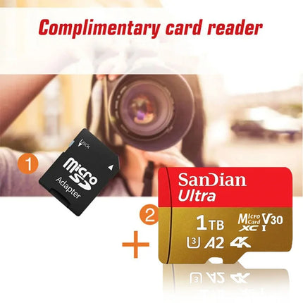 Original 2TB 1TB SanDian Ultra Card SD/TF Flash Memory Card 256/512GB