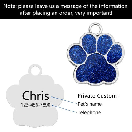 Personalized Dog Cat CustomTags Engraved Puppy Pet ID Name Collar  Tag