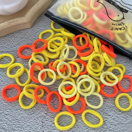 50/100Pcs Hair Bands for Children Colorful Nylon Scrunchie Hair Ties