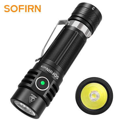 Sofirn SC18 1800lm EDC Flashlight USB C Rechargeable SST40 LED 18650