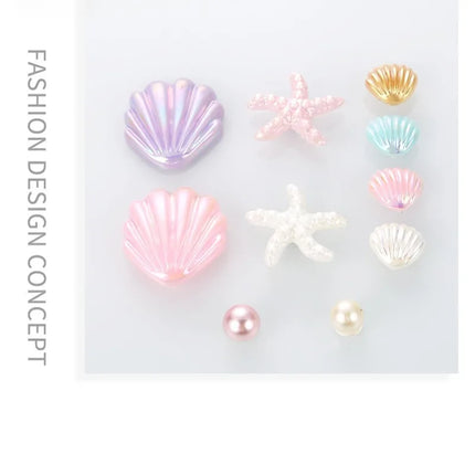 18PCS Shoe Charm DIY Summer Starfish Shell Handicrafts Shoe Decoration