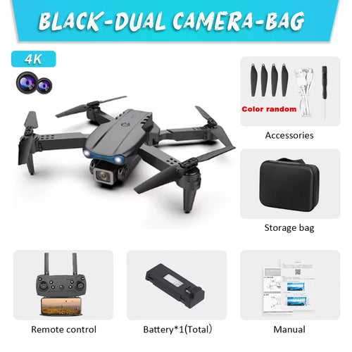 E99 K3 Pro Drone HD Professional 4k drone Dual Camera WIFI fpv
