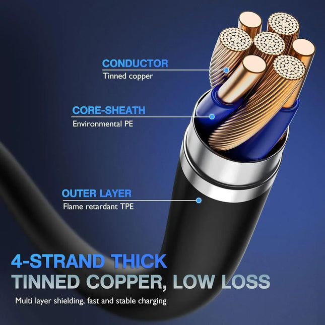 3A Fast Charging USB Cable For iPhone 11 12 13 14 Pro X XS Max 6 7 8