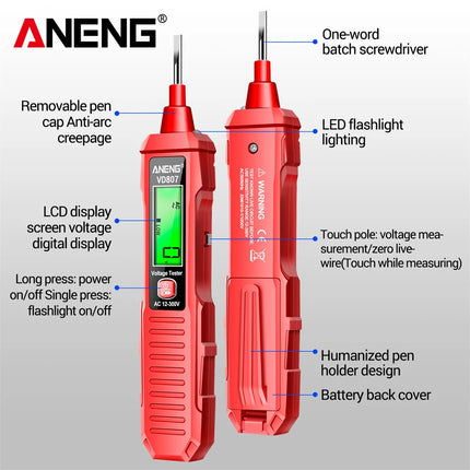 ANENG VD807 One-word Induction Portable 50/60Hz Smart Electric Pen