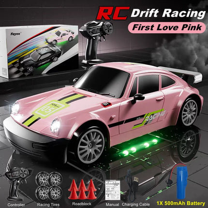 4WD RC Drift Car With LED Light 2.4G Radio 20KM/h High Speed Remote