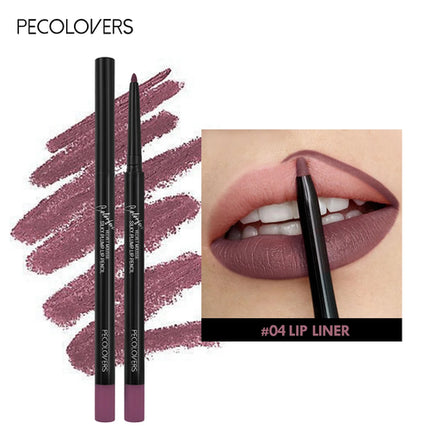 Waterproof Matte Lipliner Pencil Red Contour Tint Lipstick Long
