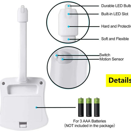 Motion Sensor Light Wireless LED Night Light RGB 8colors Lamp Toilet