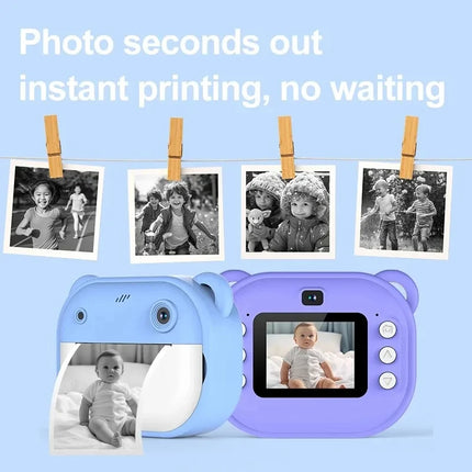 Children Digital Camera Instant Print for Kids Thermal Print Camera